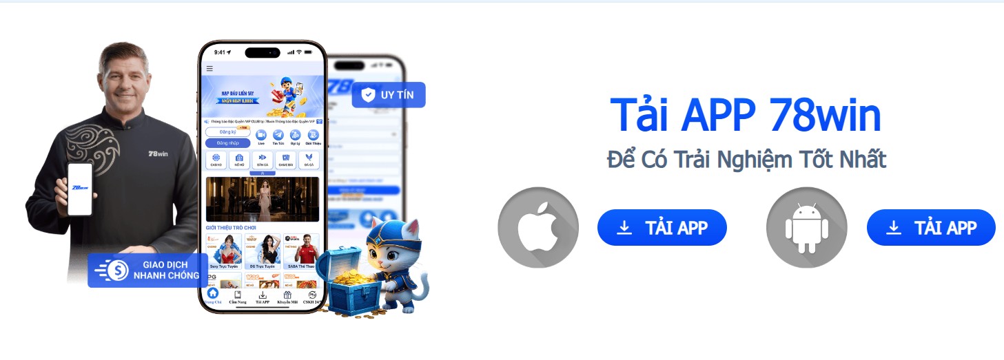 Quá trình tải app tại 78win